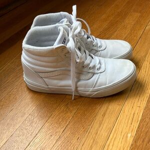 Vans Kids Sk8-Hi Shoe True White/True White size 4